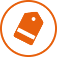 A gift tag icon - Select gifts