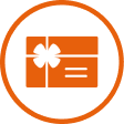 A gift card icon - Choose a free greeting card