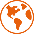 A globe icon - Make a difference